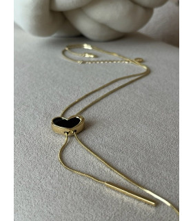 Подвеска бегунок с сердцем в золоте