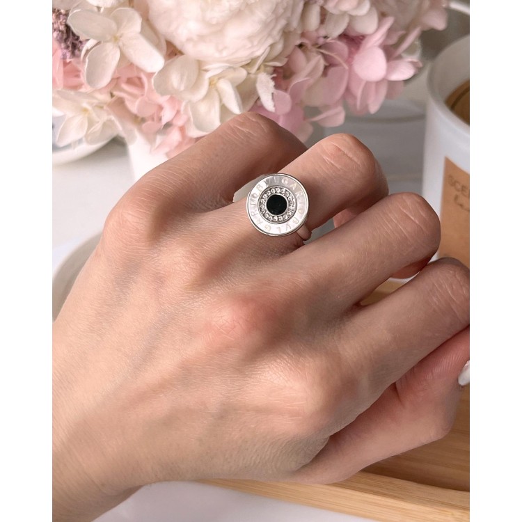 Кольцо Булгари золото Meduza Crystal