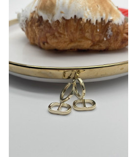 Серьги Диор в золоте