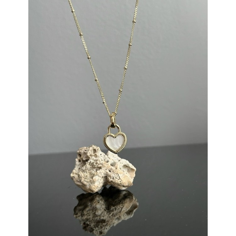 Подвеска с двухсторонним сердечком в золоте Meduza Crystal