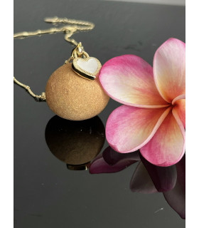 Подвеска с двухсторонним сердечком в золоте