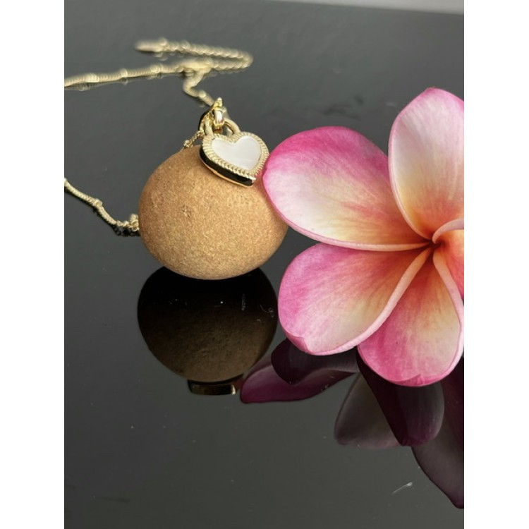 Подвеска с двухсторонним сердечком в золоте Meduza Crystal