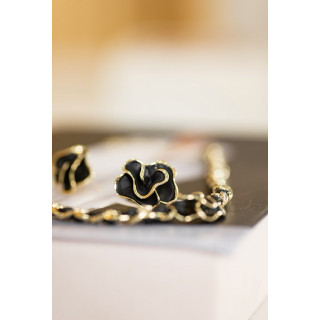 Серьги Цветок в золоте