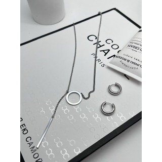 Подвеска бегунок Круг в белом золоте