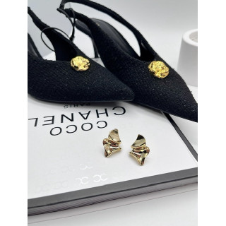 Серьги мятый ромб в золоте