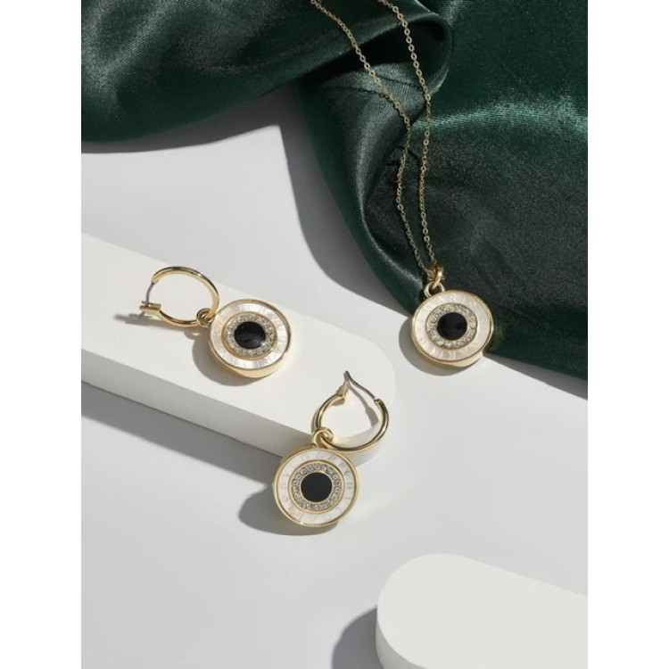 Серьги Булгари в золоте Meduza Crystal