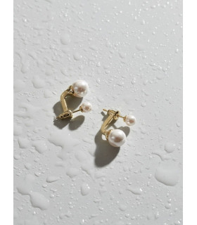 Серьги Диор с жемчугом Майорка в золоте