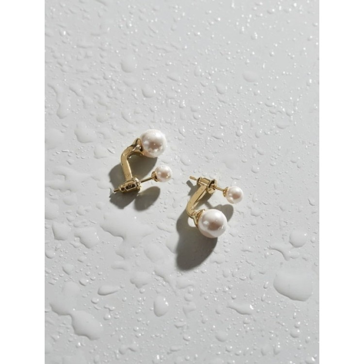 Серьги Диор с жемчугом Майорка в золоте