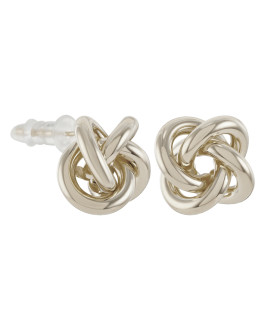 Серьги узелок кофейное золото