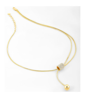 Подвеска Боченок с россыпью цирконов в золоте