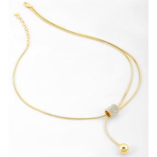 Подвеска Боченок с россыпью цирконов в золоте