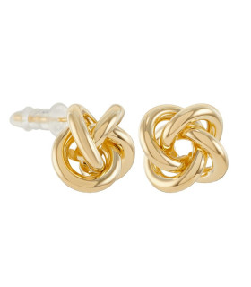 Серьги узелок золотистые