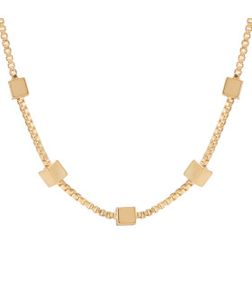 Браслет кубиками в золоте