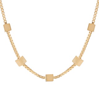 Браслет кубиками в золоте