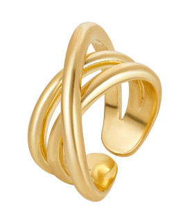 Кольцо Тройное в золоте