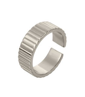 Кольцо ребристое в бронзе безразмерное