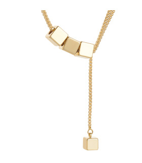 Подвеска Три куба в золоте