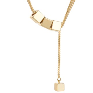 Подвеска Три куба в золоте