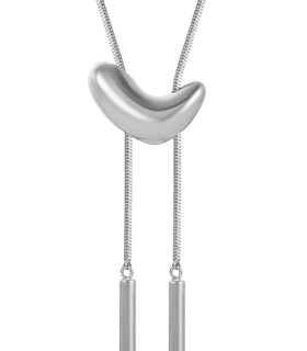 Подвеска Бегунок галочка в белом золоте 