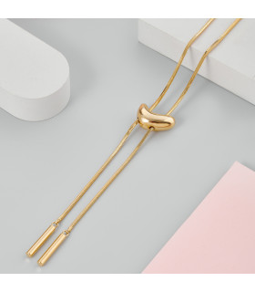 Подвеска Бегунок галочка в золоте 