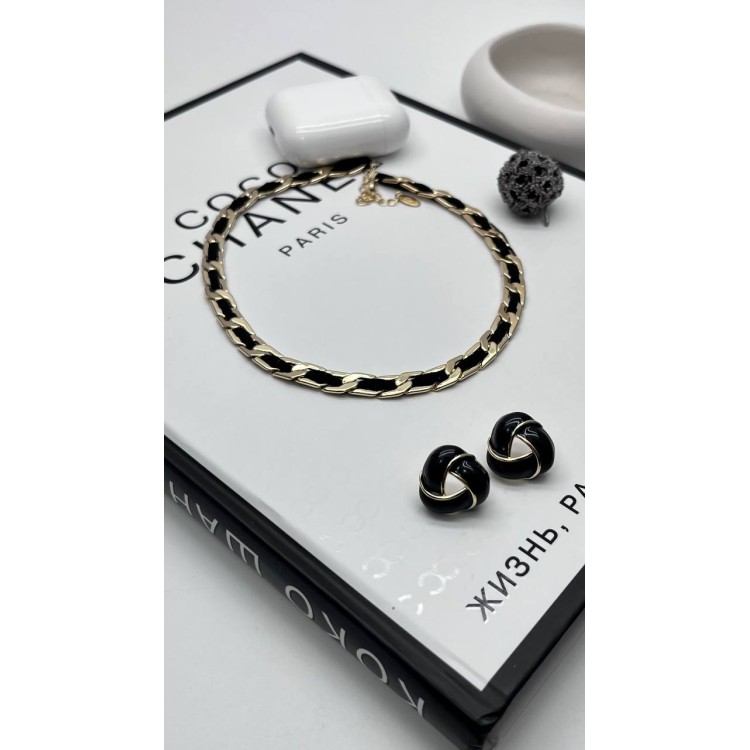 Колье Ving в золоте Meduza Crystal