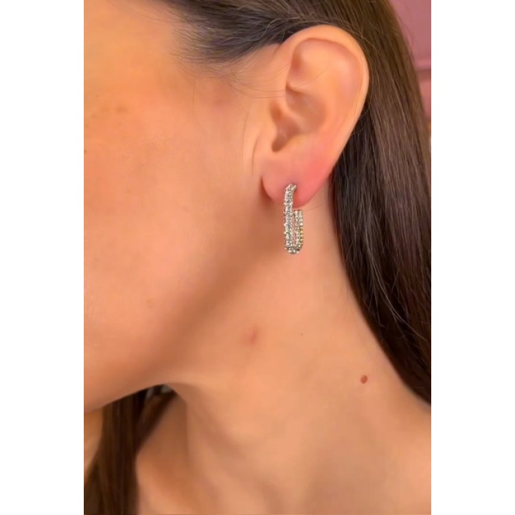 Серьги Selin в золоте Meduza Crystal