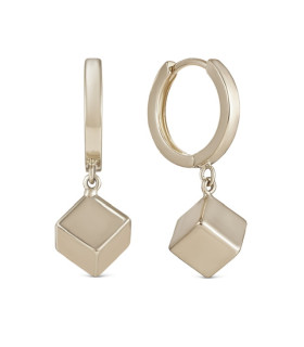 Серьги Кубы на колечках в бронзе