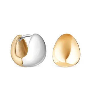 Серьги капли биколор