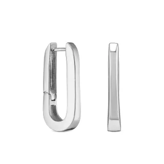 Серьги Скобы в серебре