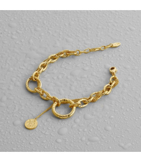 Браслет цепь в  золоте