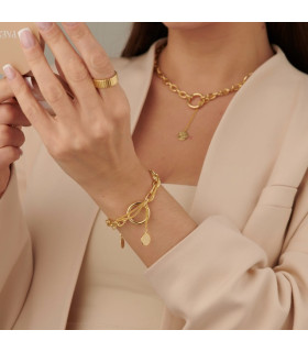 Браслет цепь в  золоте