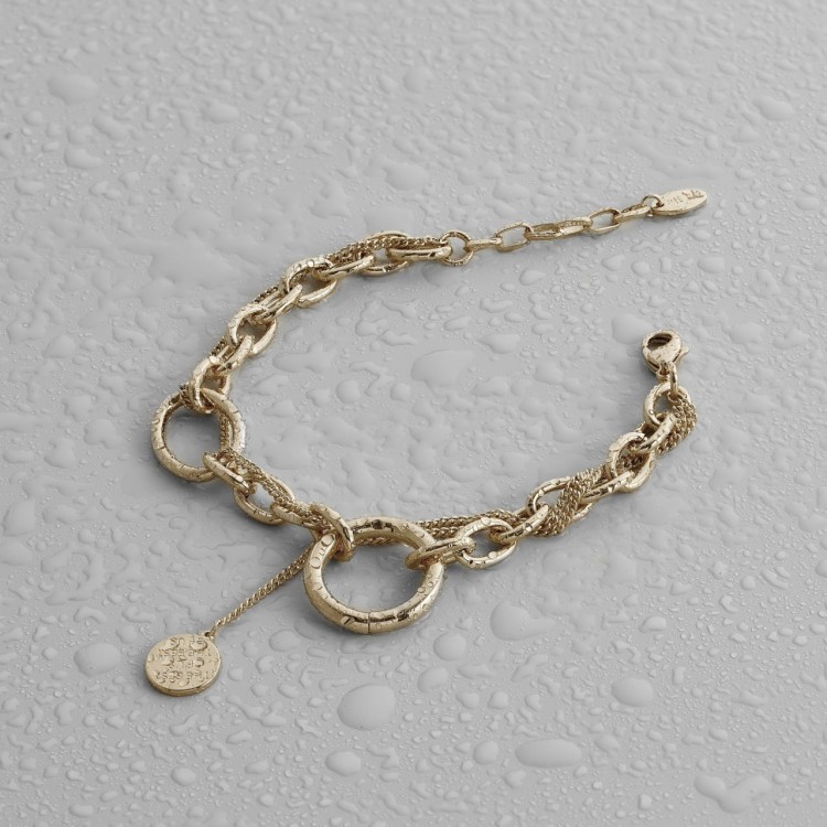 Браслет цепь в  бронзе Meduza Crystal