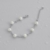 Браслет двойной с жемчугом Майорка серебристый Meduza Crystal