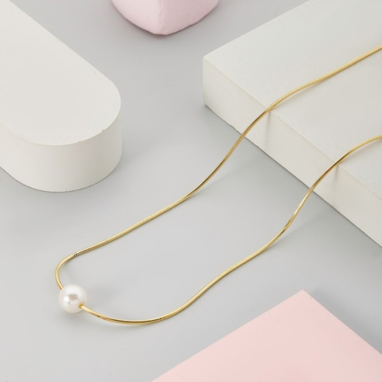 Подвеска с жемчугом в золоте Meduza Crystal