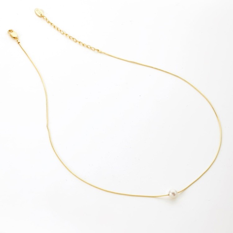 Подвеска с жемчугом в золоте Meduza Crystal