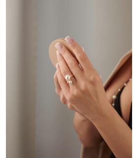 Кольцо с жемчугом в золоте