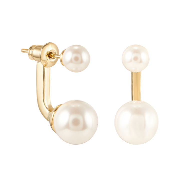 Серьги Диор с жемчугом Майорка в золоте