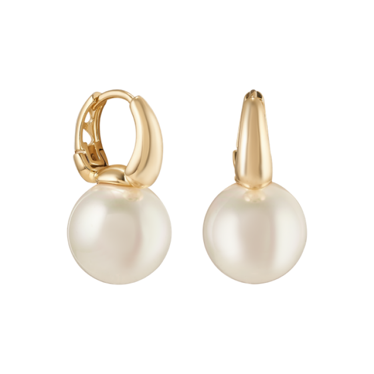 Серьги с жемчугом Майорка в золоте Meduza Crystal