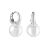 Серьги с жемчугом Майорка в белом золоте