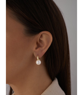 Серьги с жемчугом Майорка в золоте