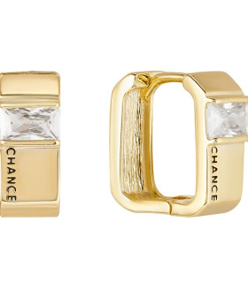 Серьги Chance с камнем в золоте 