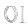 Серьги Кольца диаметр 1,6 см в серебре Meduza Crystal