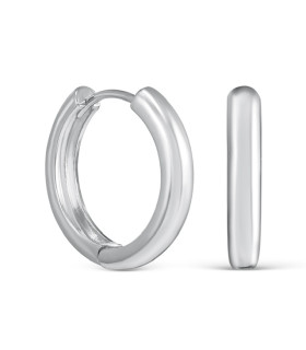 Серьги Кольца диаметр 1,6 см в серебре 
