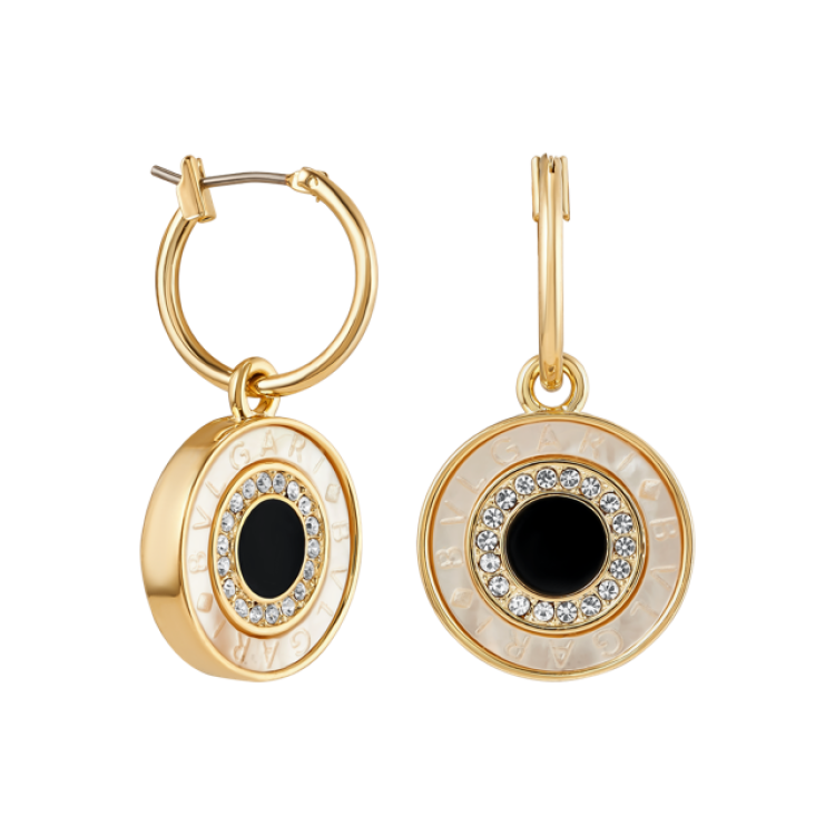 Серьги Булгари в золоте Meduza Crystal