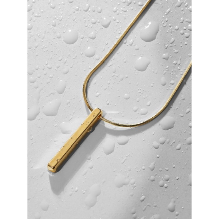 Подвеска на цепочке брусок золото Meduza Crystal