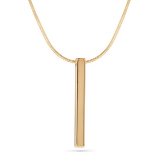 Подвеска на цепочке брусок золото