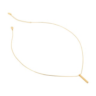 Подвеска на цепочке брусок золото