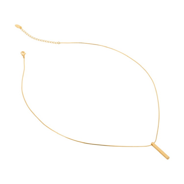 Подвеска на цепочке брусок золото Meduza Crystal