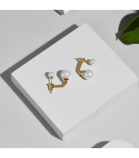 Серьги Диор с жемчугом Майорка в золоте
