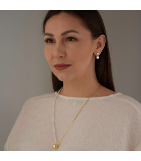 Серьги Диор с жемчугом Майорка в золоте